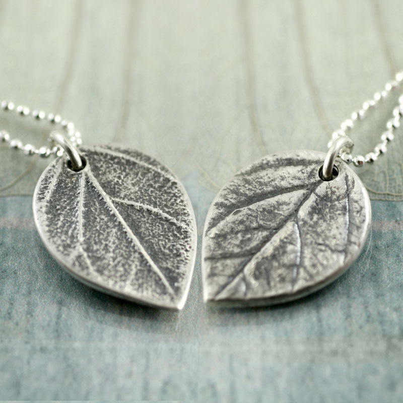 Thumbnail: Tiny Silver Leaf Necklace | Leaf Pendant