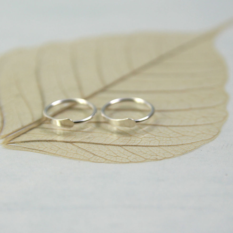 Thumbnail: Silver Sleeper Hoop 9mm Overlap