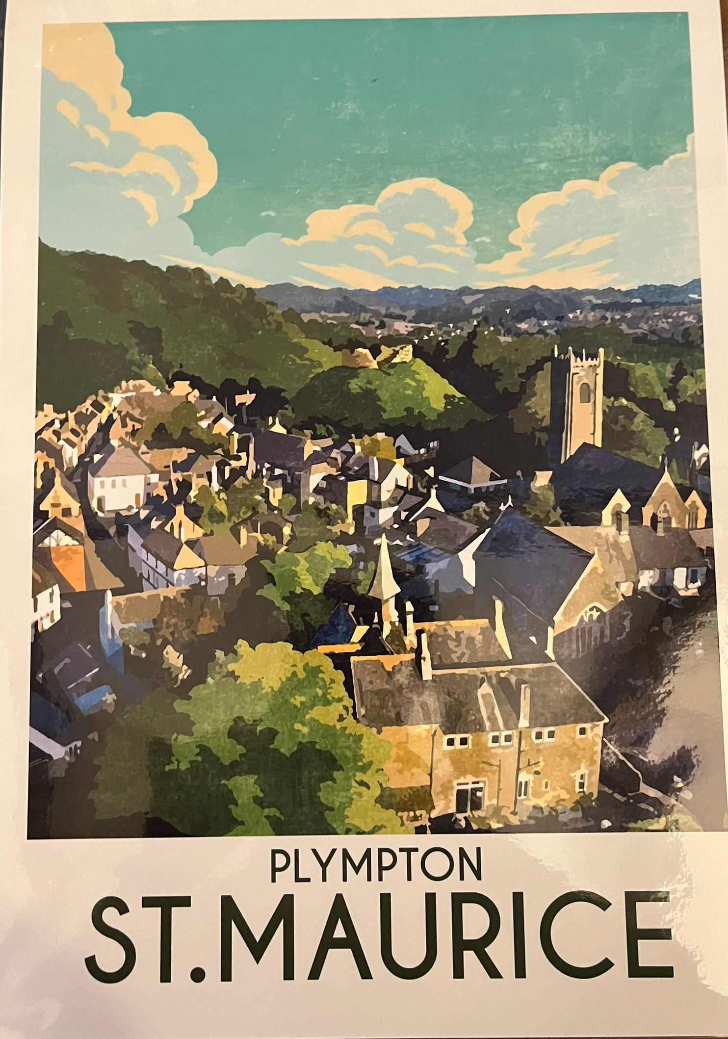 Plympton St Maurice Village Poster