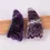 Thumbnail: Amethyst Sawtooth Face Roller Natural Stone Crystal Massage