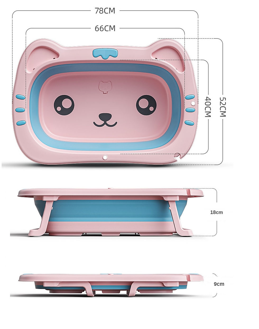 Miniatura: Banheira Gatinho - Rosa