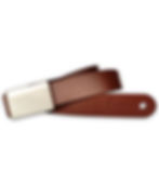 Sleek Brushed Steel with Cinnamon Brown Belt