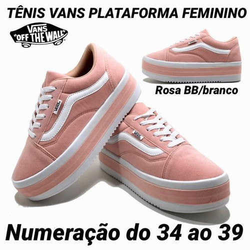 vans plataforma rosa