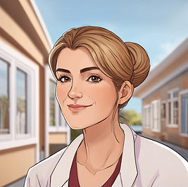 female GP with brown blonde hair in a bun.jpg