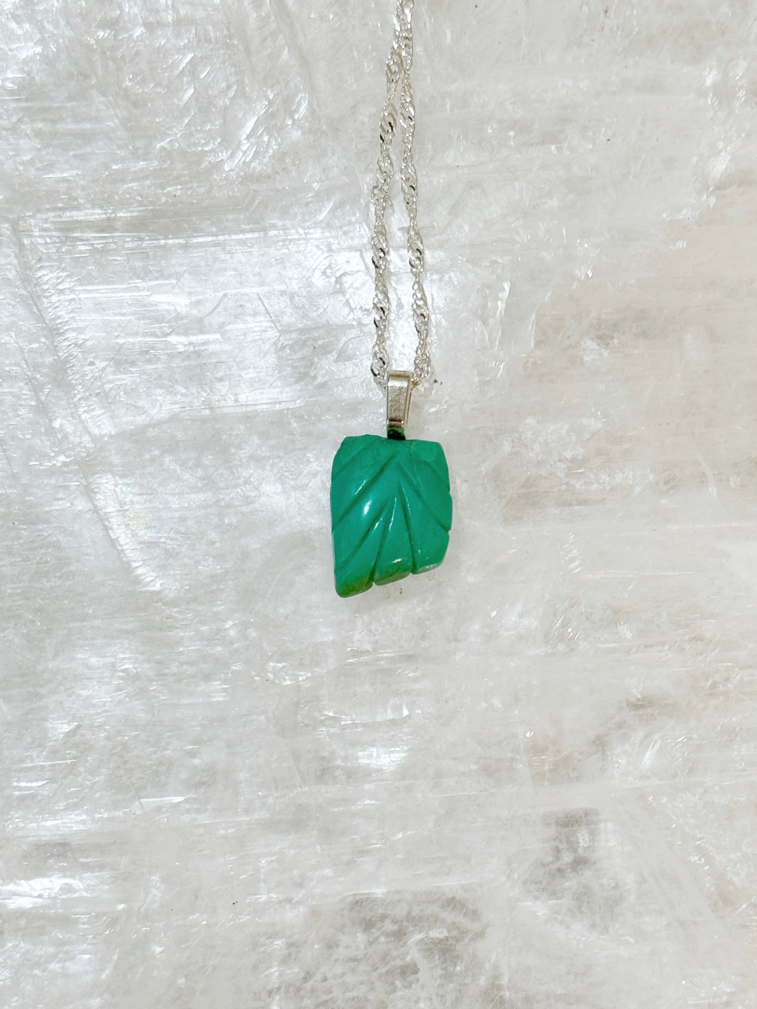 Dainty Chrysoprase Necklace #5