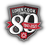 Loren Cook Company 80 Years Logo