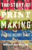 Collage book cover with "The Story of Printmaking: A Global History of Art" by Holly EJ Black, featuring abstract and classical art.