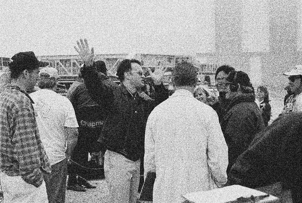 DePalma on set of Funk City Heat