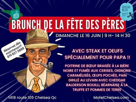 DIM 16 JUIN | Brunch de la fête des pères avec steak et œufs | 9H-14H30
