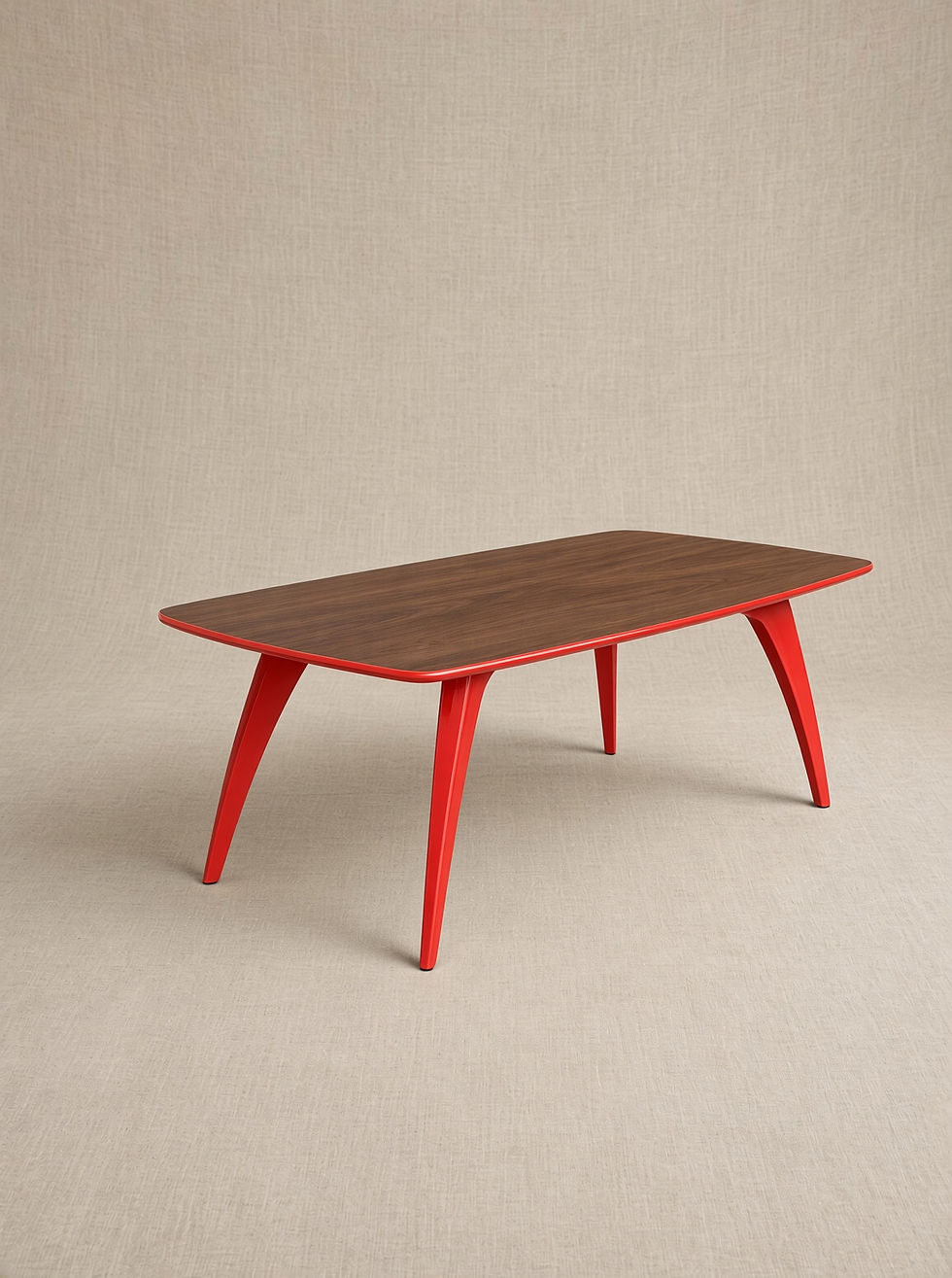 Miniature : Table Basse Rectangulaire 4 pieds · Noyer