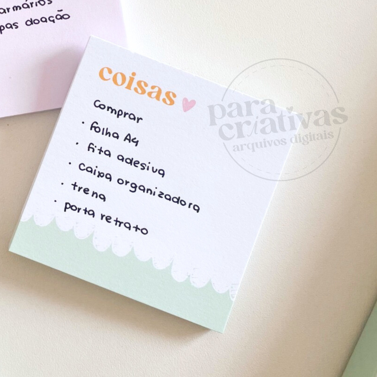 Bloquinho "Coisas lindas"
