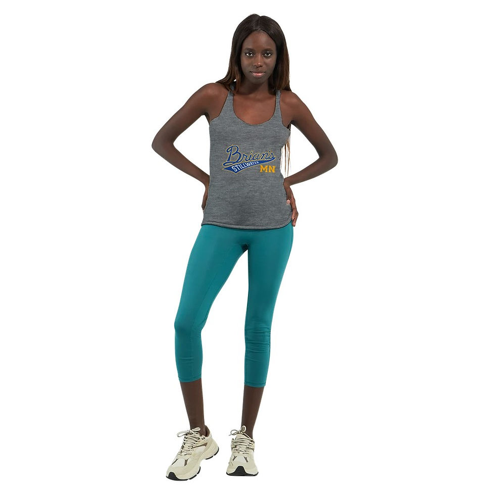 Thumbnail: Women's Racerback Loose Fit Tank Top Classic Logo
