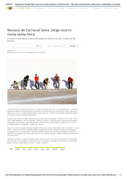 Ressaca de Carnaval com Salve Jorge 