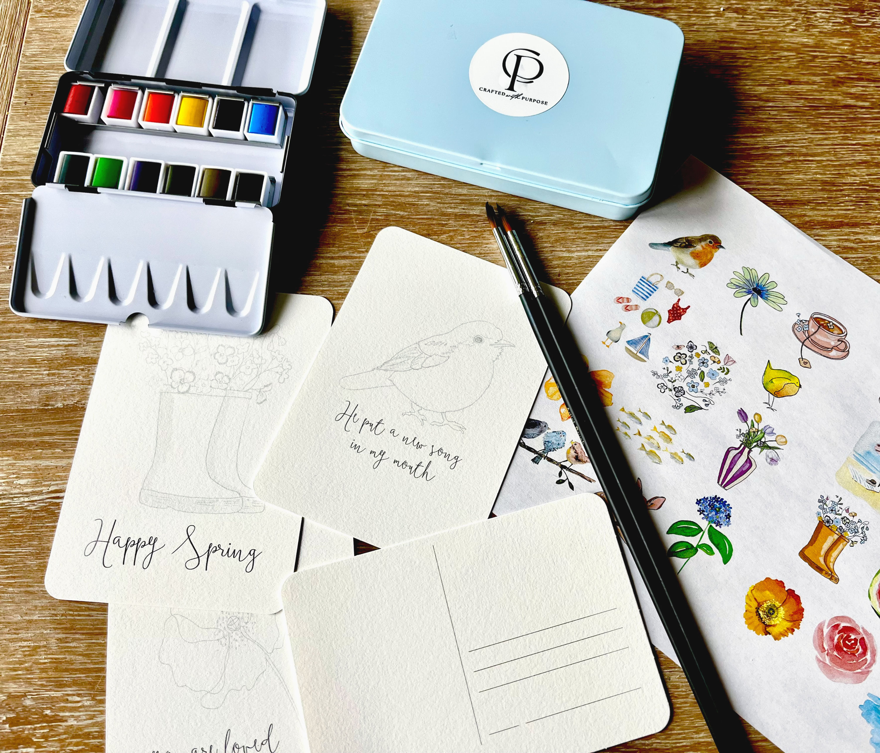 Spring/Summer Watercolor Create Kit