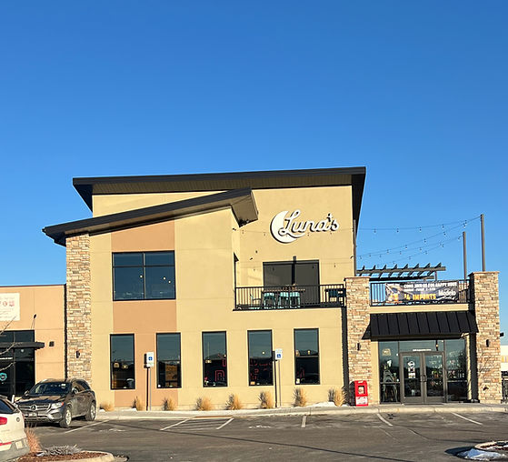 Our stucco work on a local restaurant business (Luna's) in Windsor Colorado.