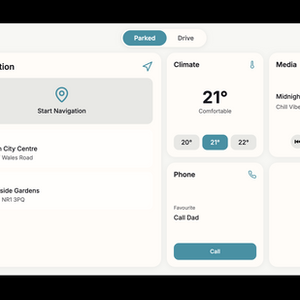 Adaptive Car Infotainment Dashboard