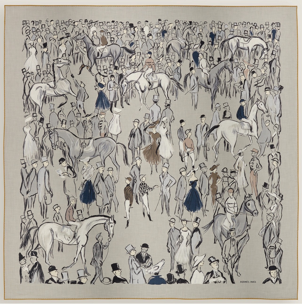 新品未使用エルメスの大判カレ140