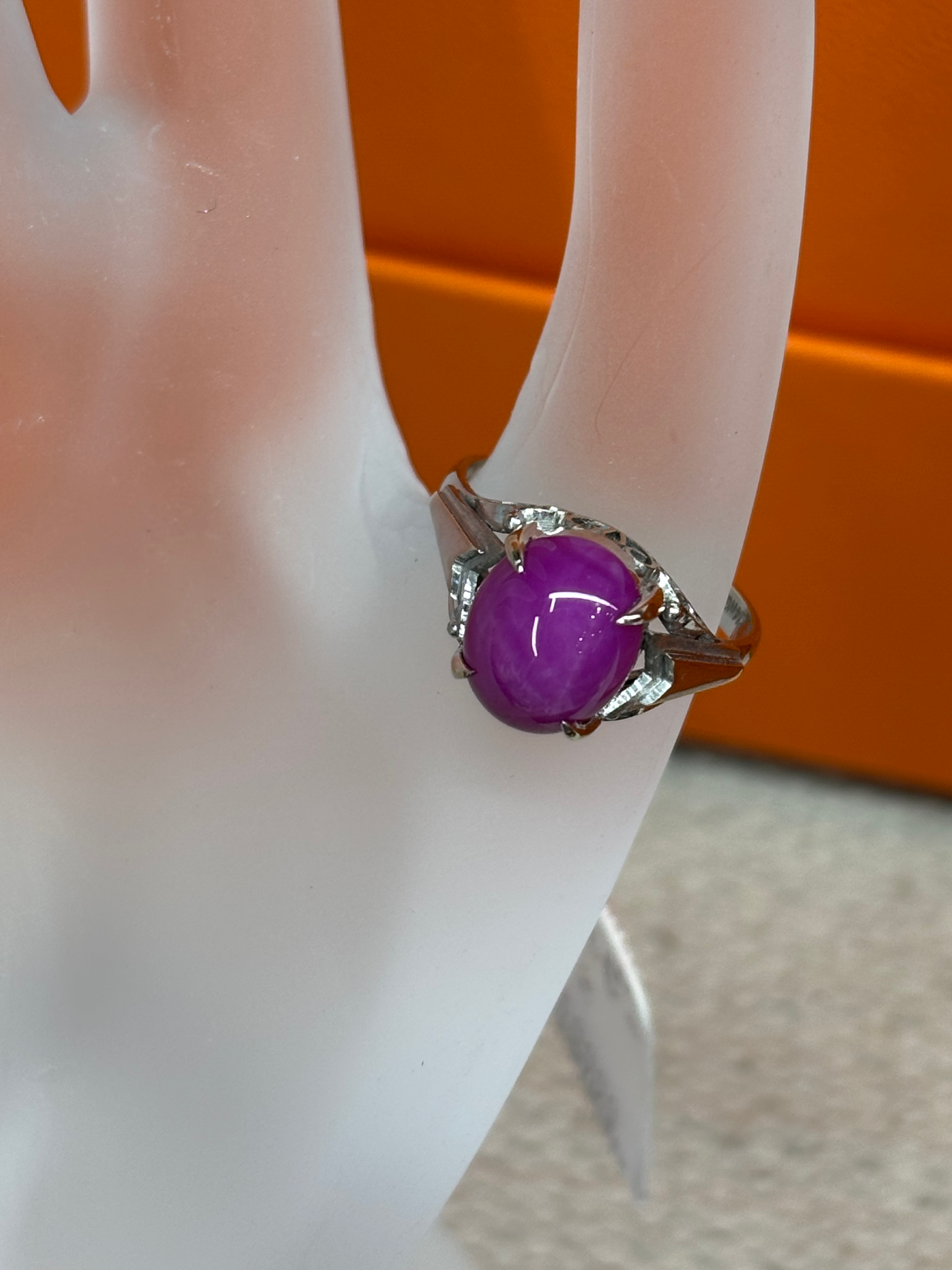 中古美品✨キャッツアイ リング（スター効果）