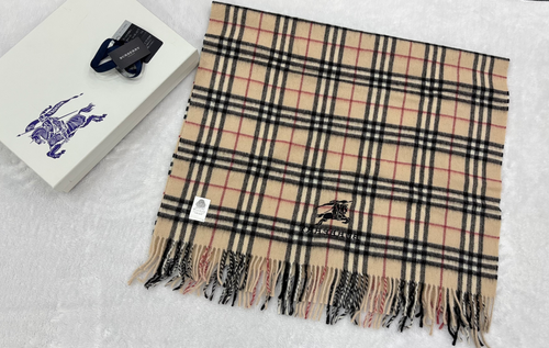 未使用希少》Burberryバーバリー/チェック ウールショール/ひざ掛け