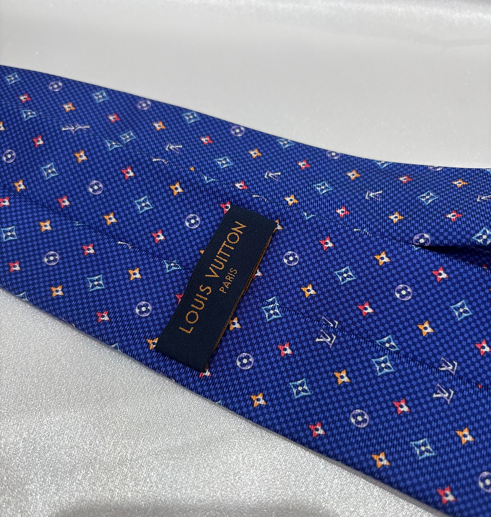 サムネイル： 極美品ルイ・ヴィトン（Louis Vuitton） 100%シルクネクタイ