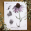 Thumbnail: Purple Coneflower Botanical Fine Art Print - 8x10