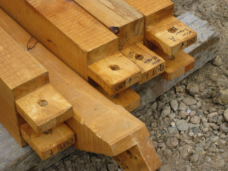 Timbers arrive on site