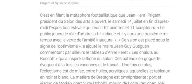 Salon des Arts - Carantec