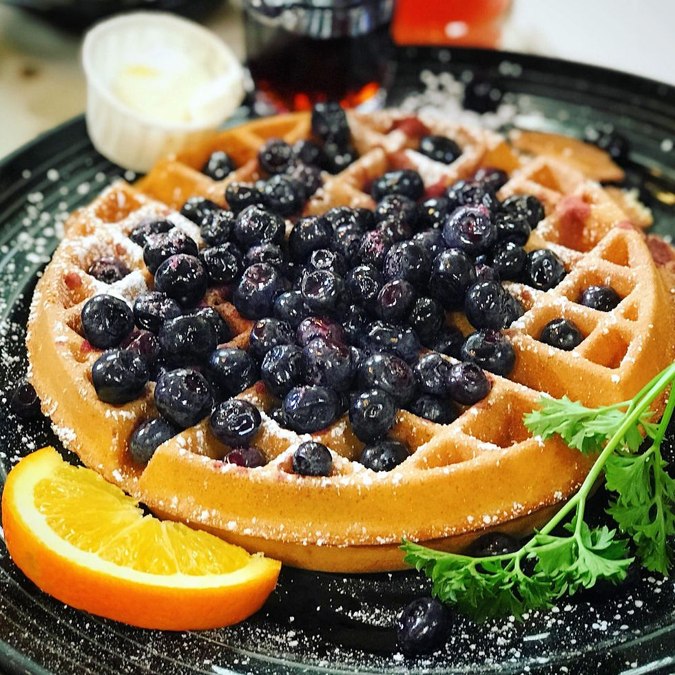 Blueberry Belgian Waffles