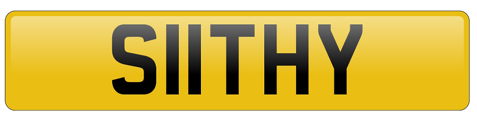S11 THY Number Plate