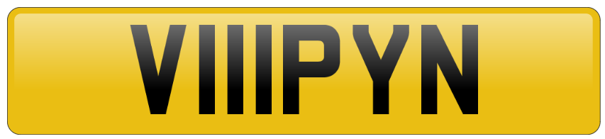 V111PYN Number Plate