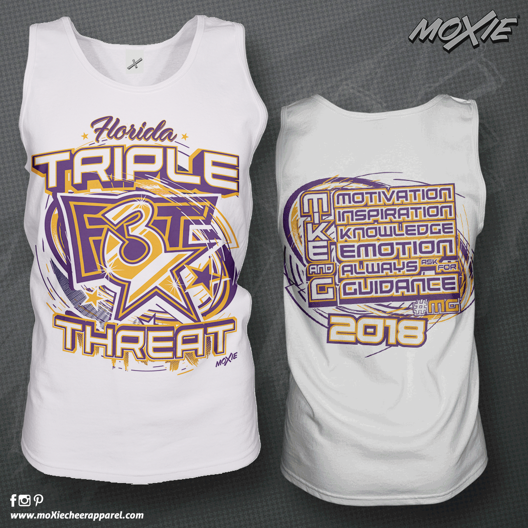 Triple Threat Cheer TANK TOP-moXie PROOF