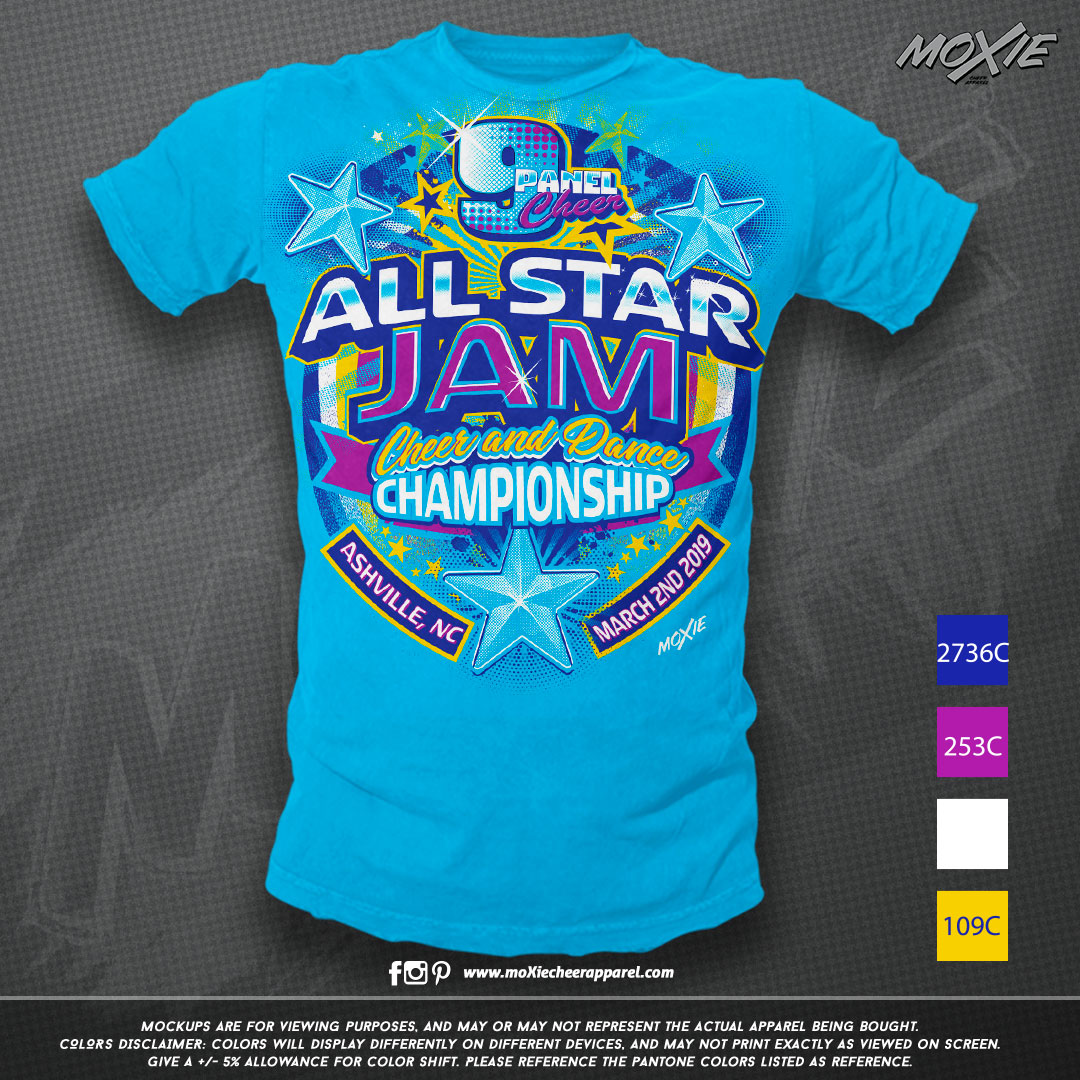 9 Panel All Star Jam TSHIRT-moXie PROOF.