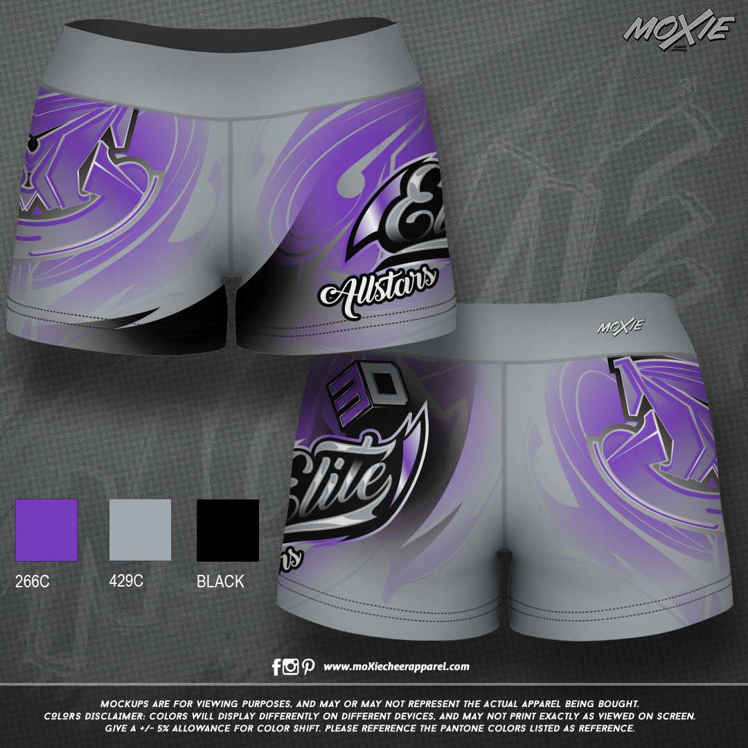 3D Elite-SHORTS-moXie PROOF-gray