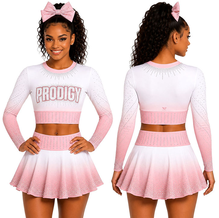 Bass Line custom all-star cheer uniform by Prodigy Cheer Apparel