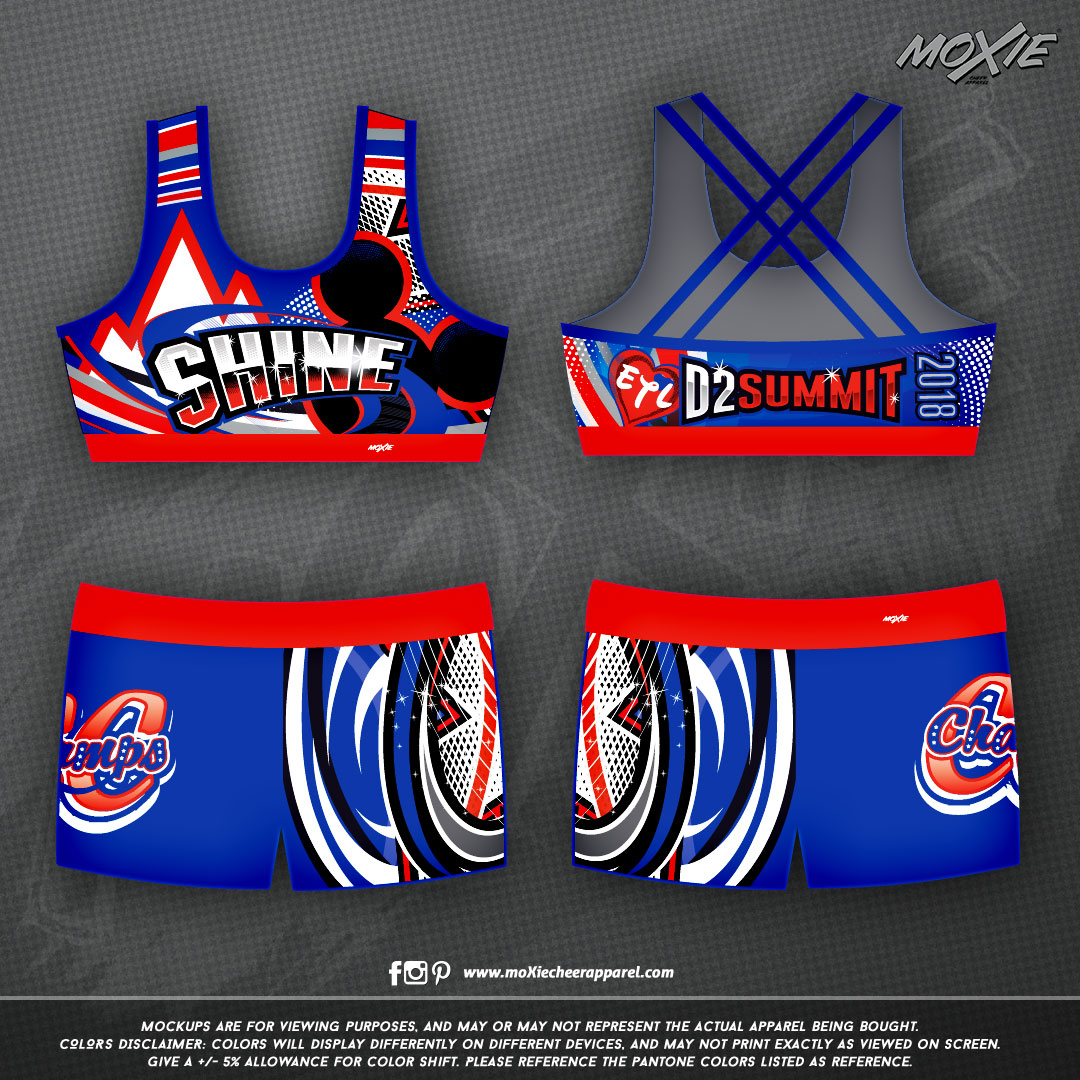 CCChamps BRA-SHORTS-moXie PROOF-shine