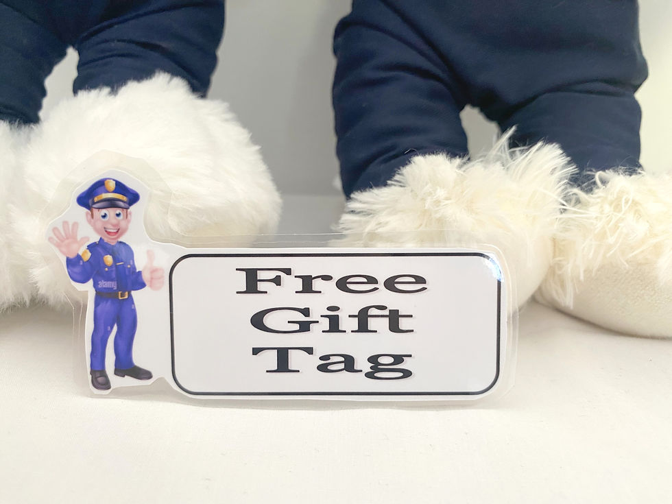 Thumbnail: POLICEMAN POLICEWOMAN RETIREMENT PERSONALISED TEDDY BEAR OR PUPPY DOG