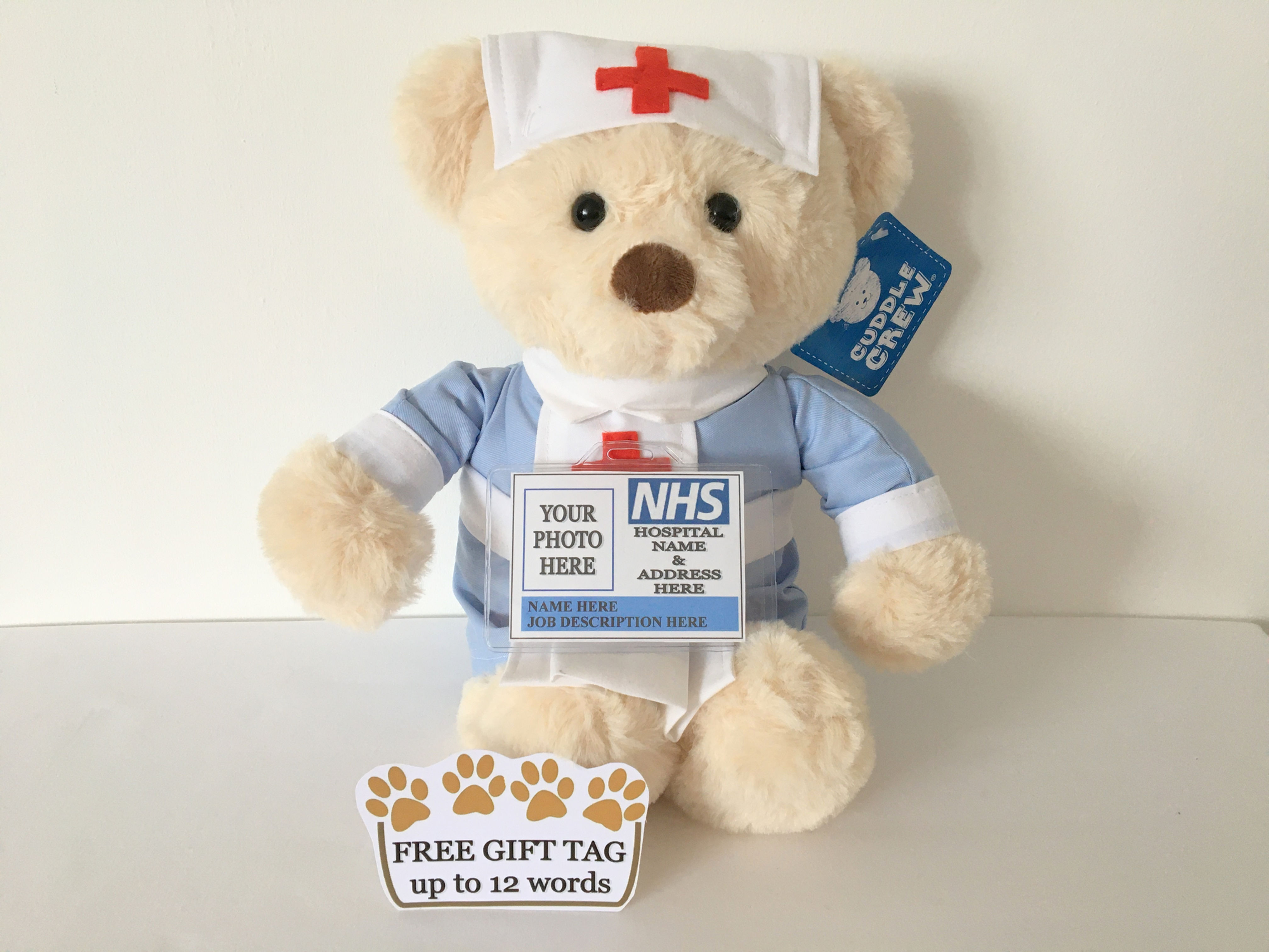 NURSE PERSONALISED TEDDY BEAR GIFT