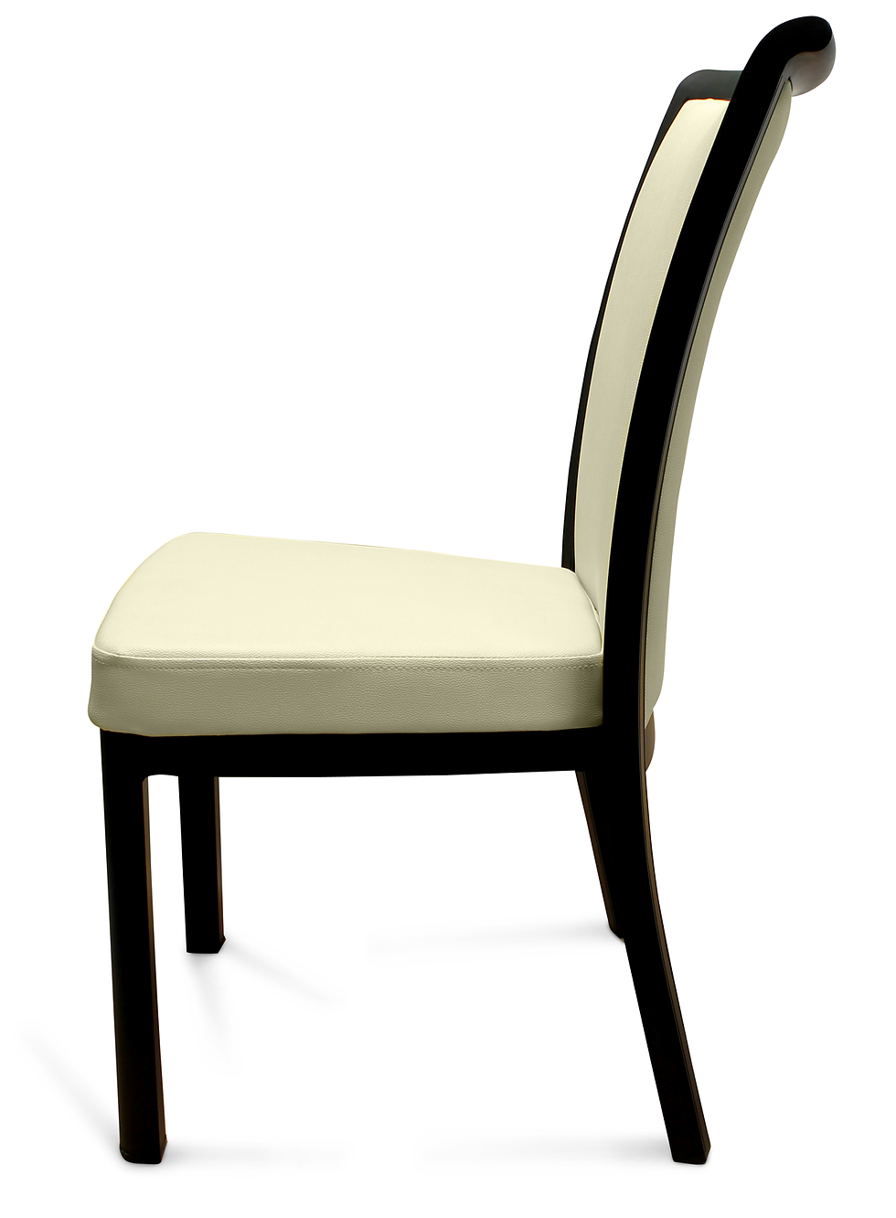 Thumbnail: Black with Cream Faux Leather