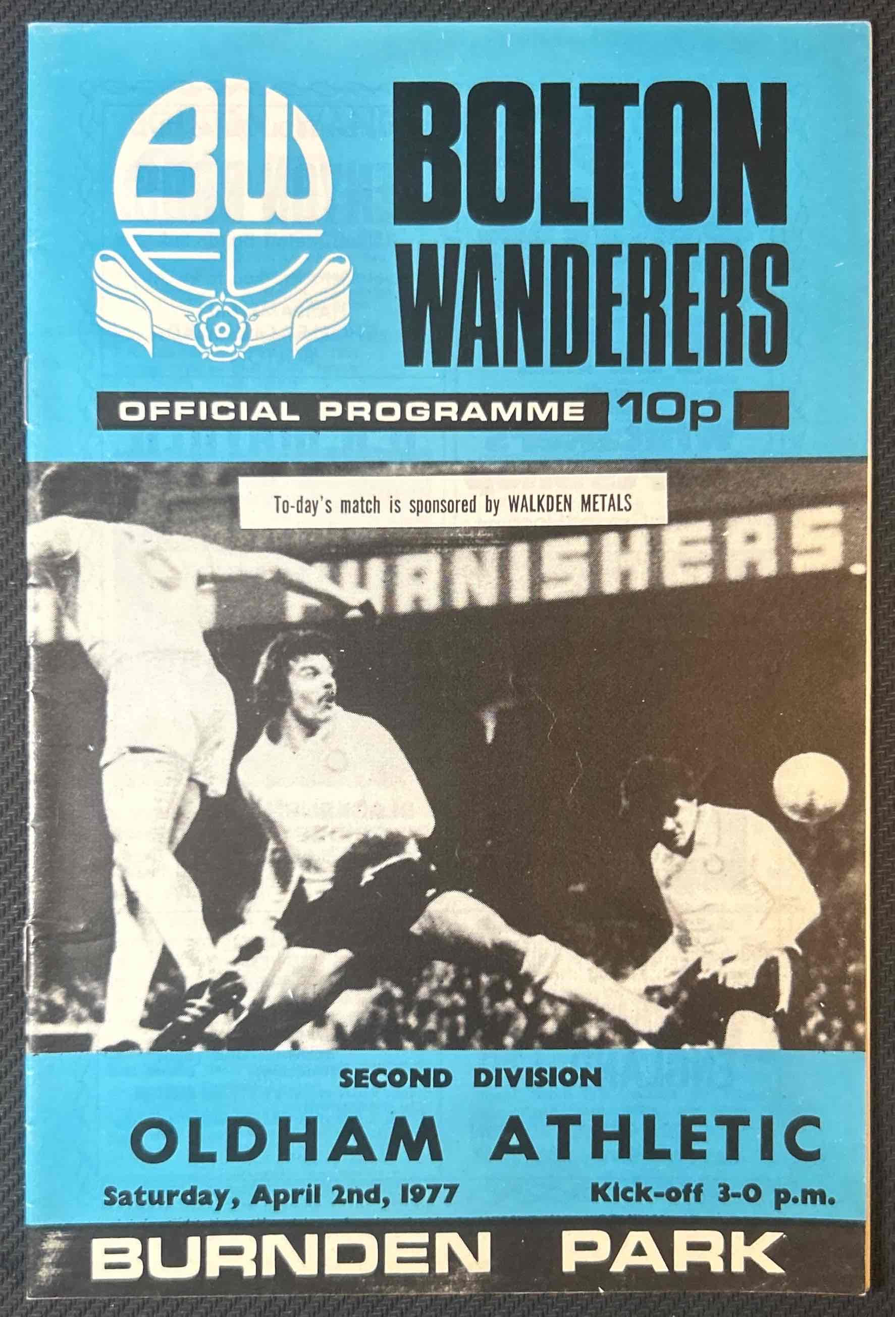 1977 Apr 2 Bolton V Oldham
