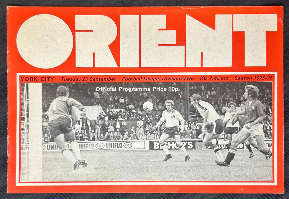 1975 Sep 23 Leyton Orient V York