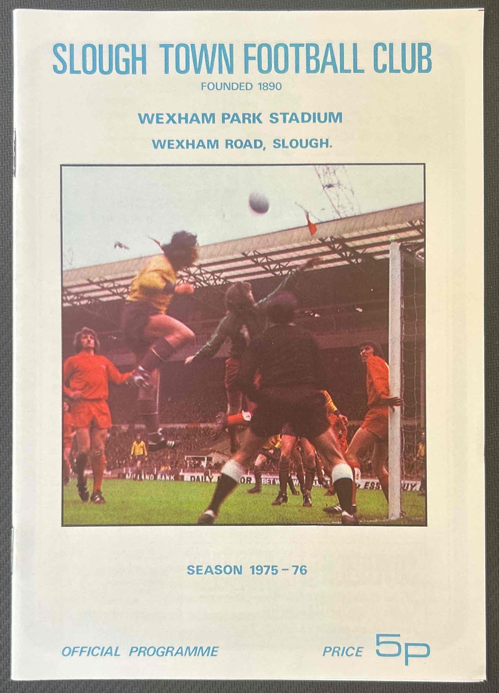 1975 Oct 15 Slough V Staines Football Programme