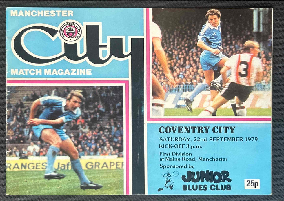 Man City Football Programmes