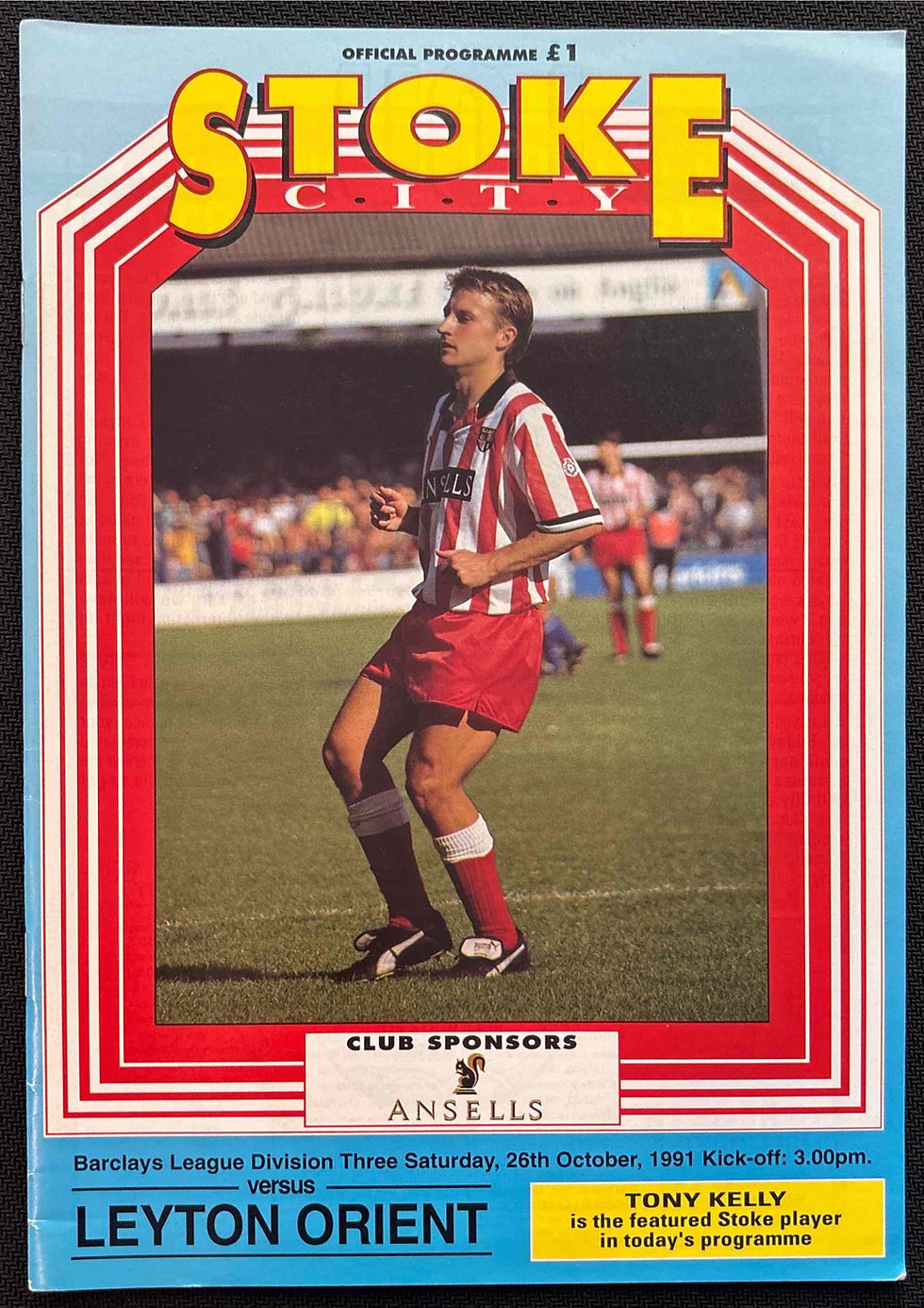 1991 Oct 26 Stoke V Leyton Orient Football Programme