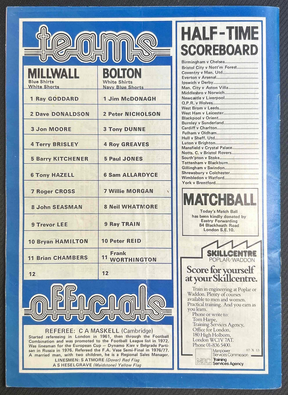 Thumbnail: Millwall V Bolton