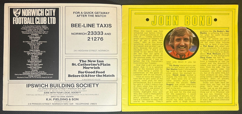 1977 Jan 29 Norwich V Stoke