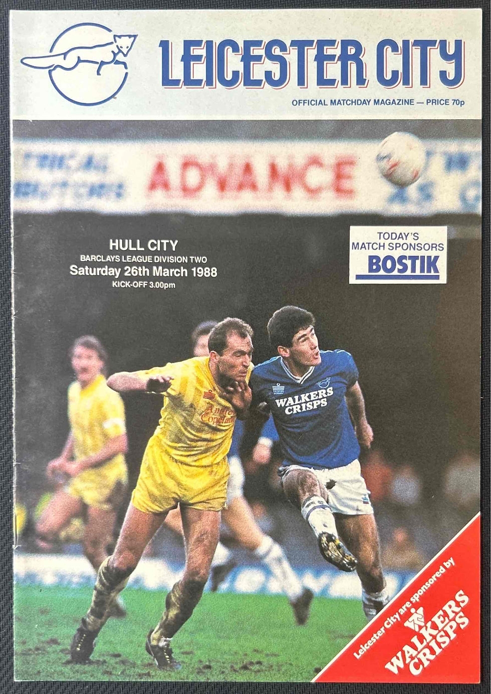 1988 Mar 26 Leicester V Hull Football Programme