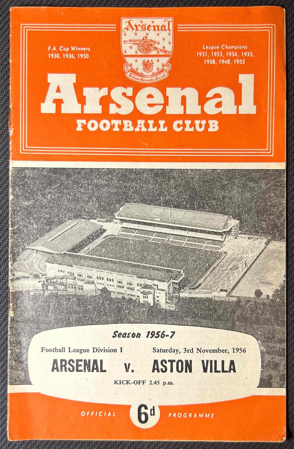 Arsenal V Aston Villa