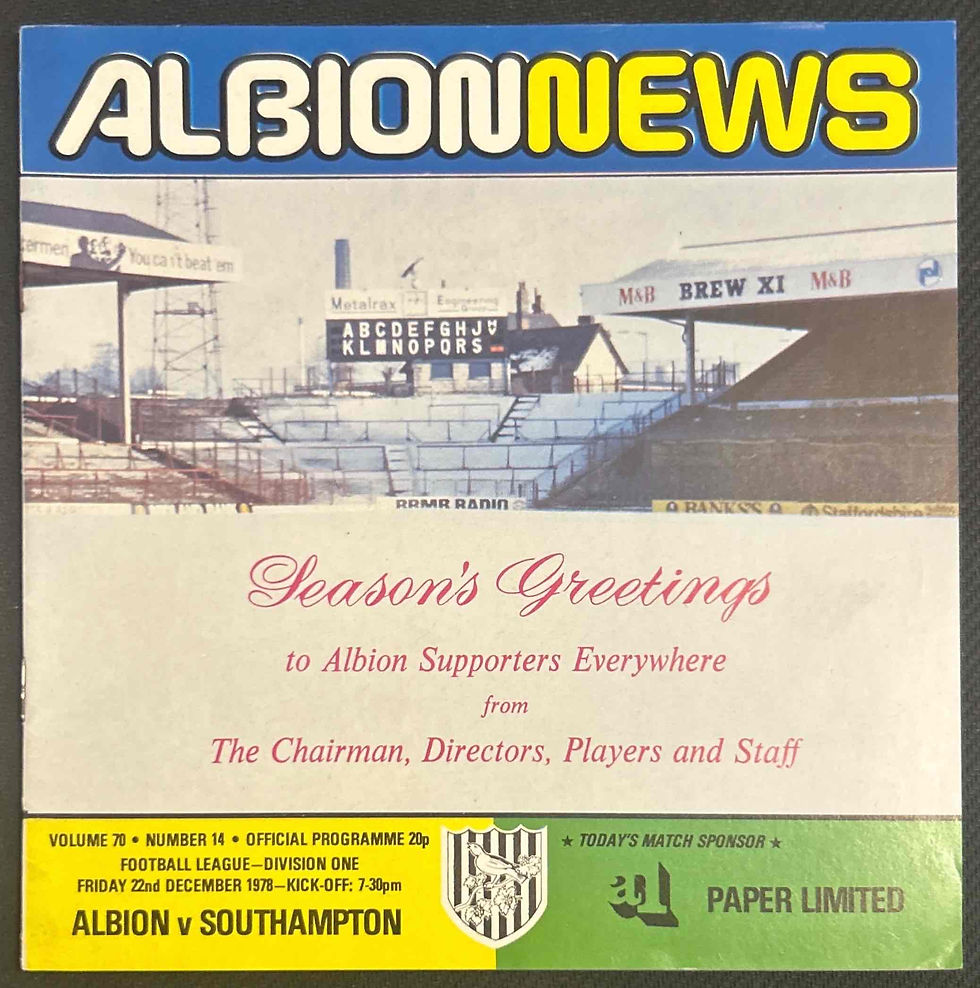West Brom V Southampton