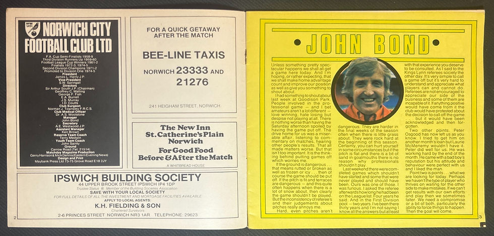 1976 Dec 11 Norwich V Stoke