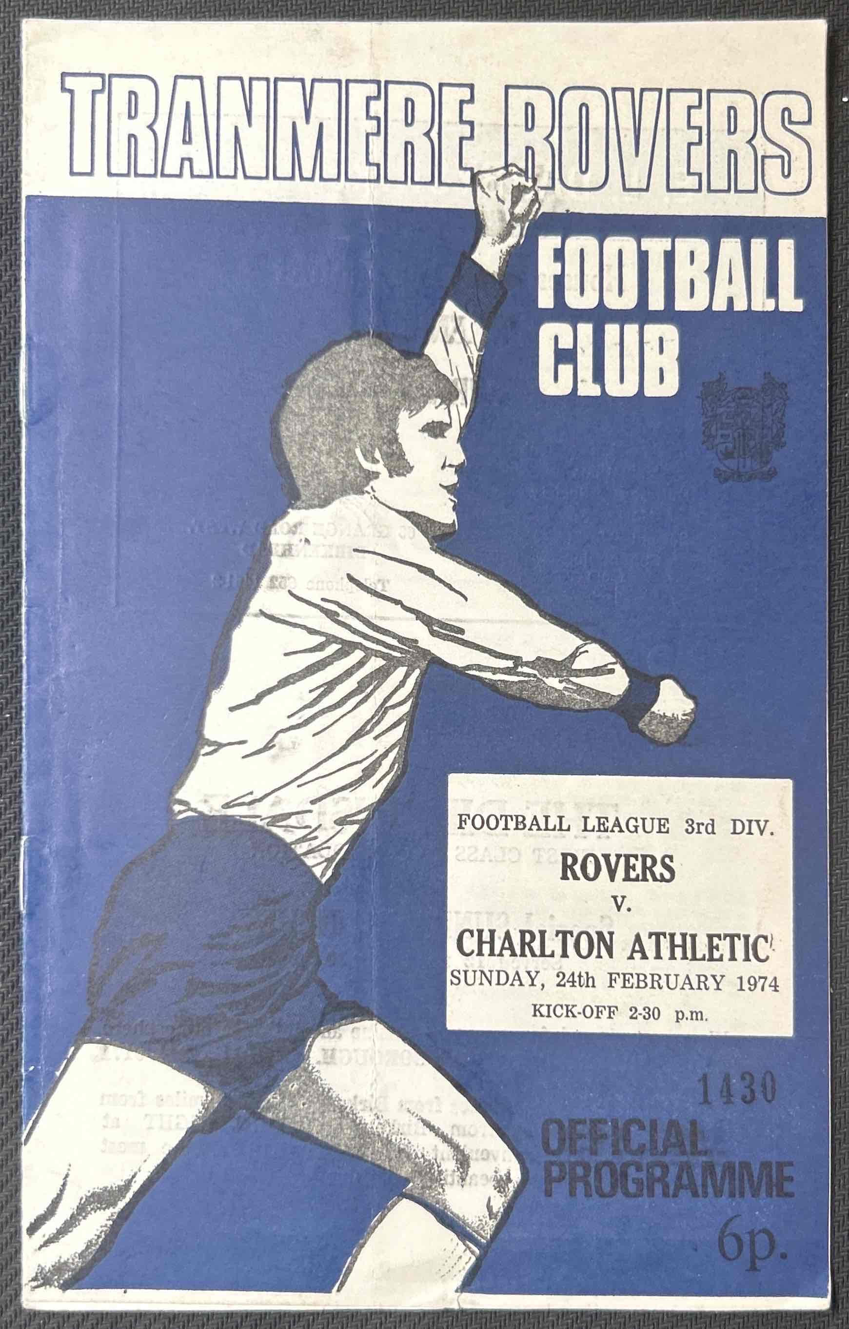 1974 Feb 24 Tranmere V Charlton